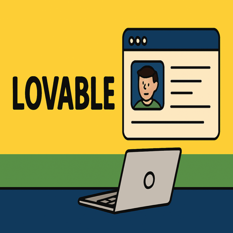 Lovableでパーソナルレジュメページを作成する方法